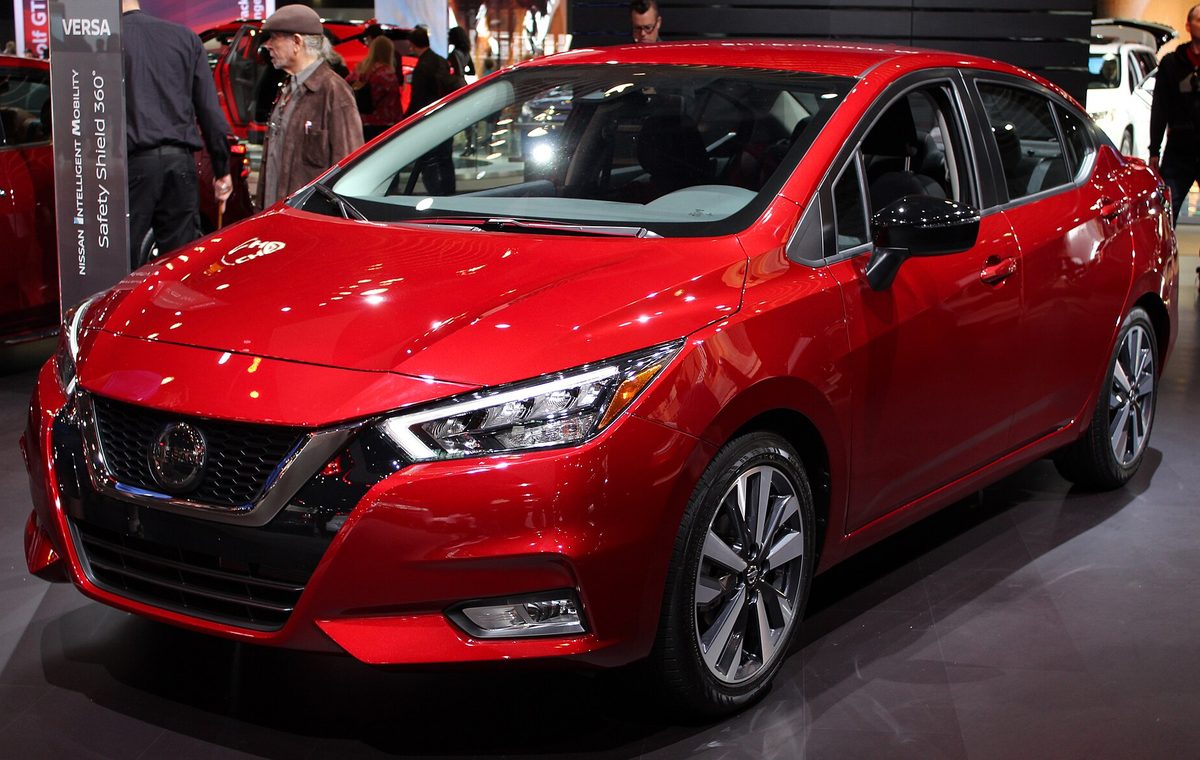 Nissan Versa — example of a Economy class rental car