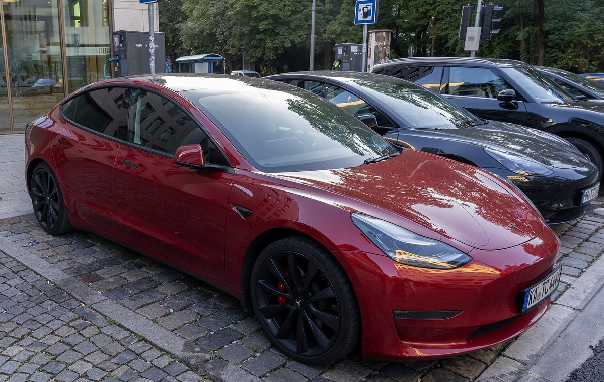 Tesla Model 3 — example of a Full Size Elite Electric class rental car